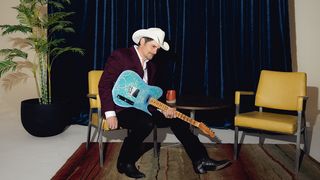 Brad Paisley with his Limited Edition &ldquo;Lost Paisley&rdquo; Telecaster