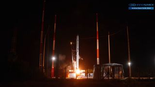 South Korean startup Innospace launches its first Hanbit-Nano rocket from Alcantara Space Center in Brazil on Dec. 22, 2025. The launch failed about a minute after liftoff.