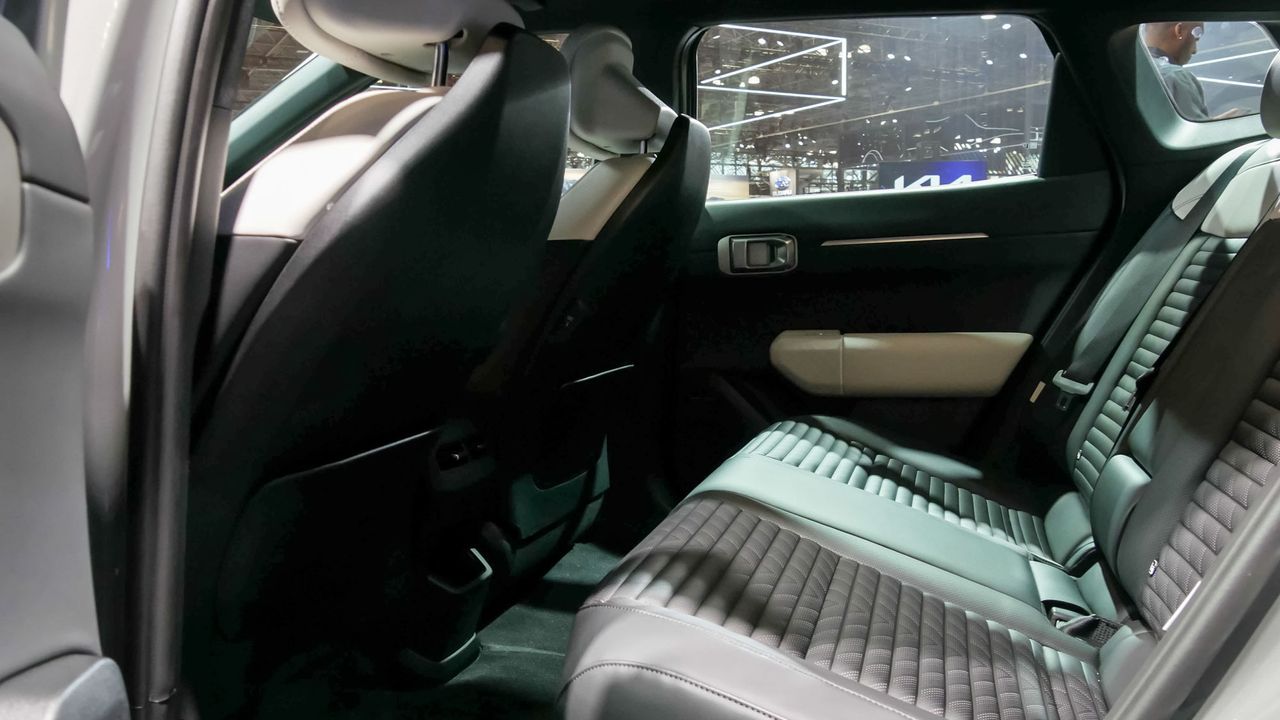 2026 Kia EV4 at New York Auto Show 2025.