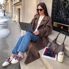 30 elevated basics from Nordstrom Winter Sale Julie @leasy_inparis brown coat