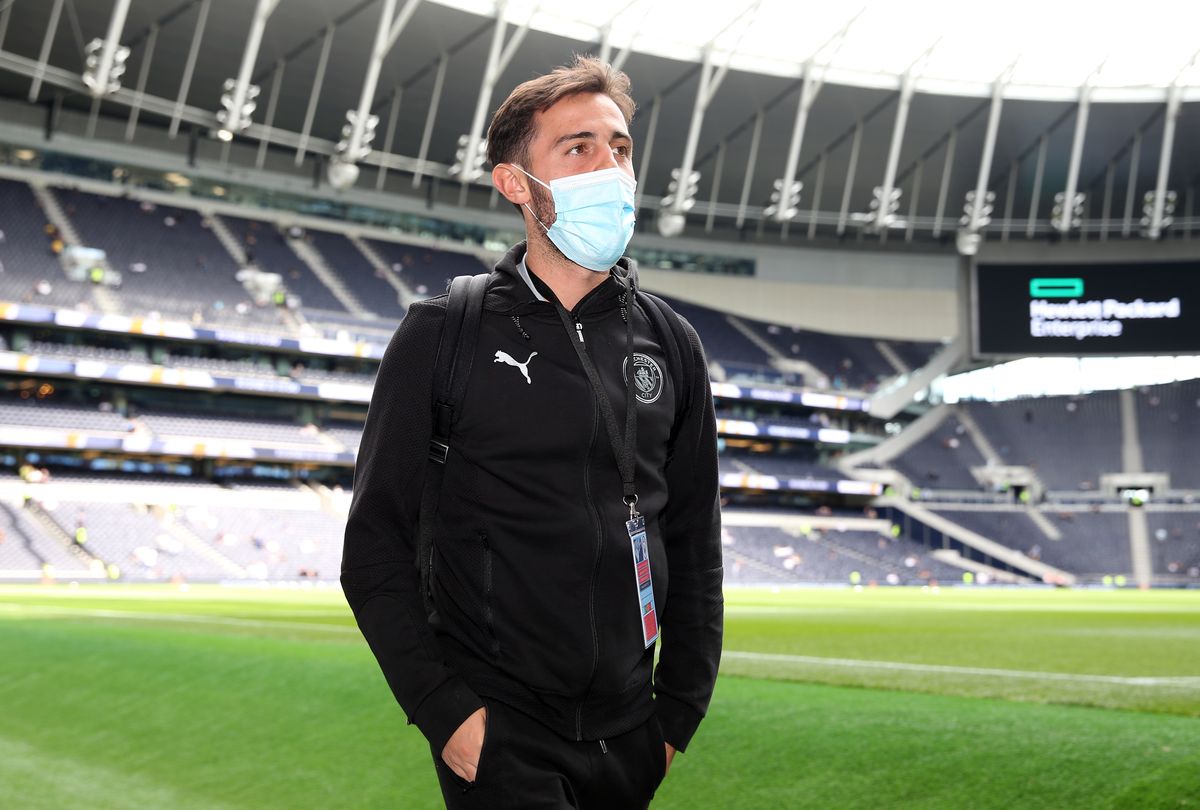 Manchester City midfielder Bernardo Silva at the Tottenham Hotspur Stadium