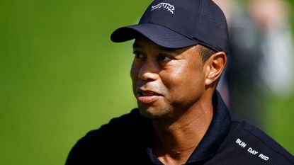 Tiger Woods during a practice round ahead of the Genesis Invitational
