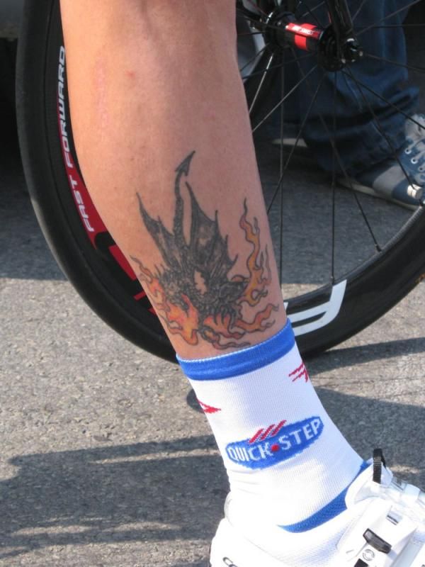Sylvain Chavanel's tattoo