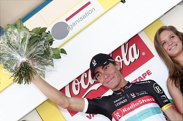 Stage 3 winner Giacomo Nizzolo (RadioShack-Nissan)
