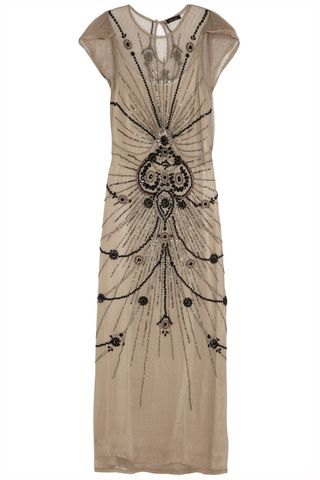 Vineet Bahl Embellished Swiss Dot Tulle Dress, £475