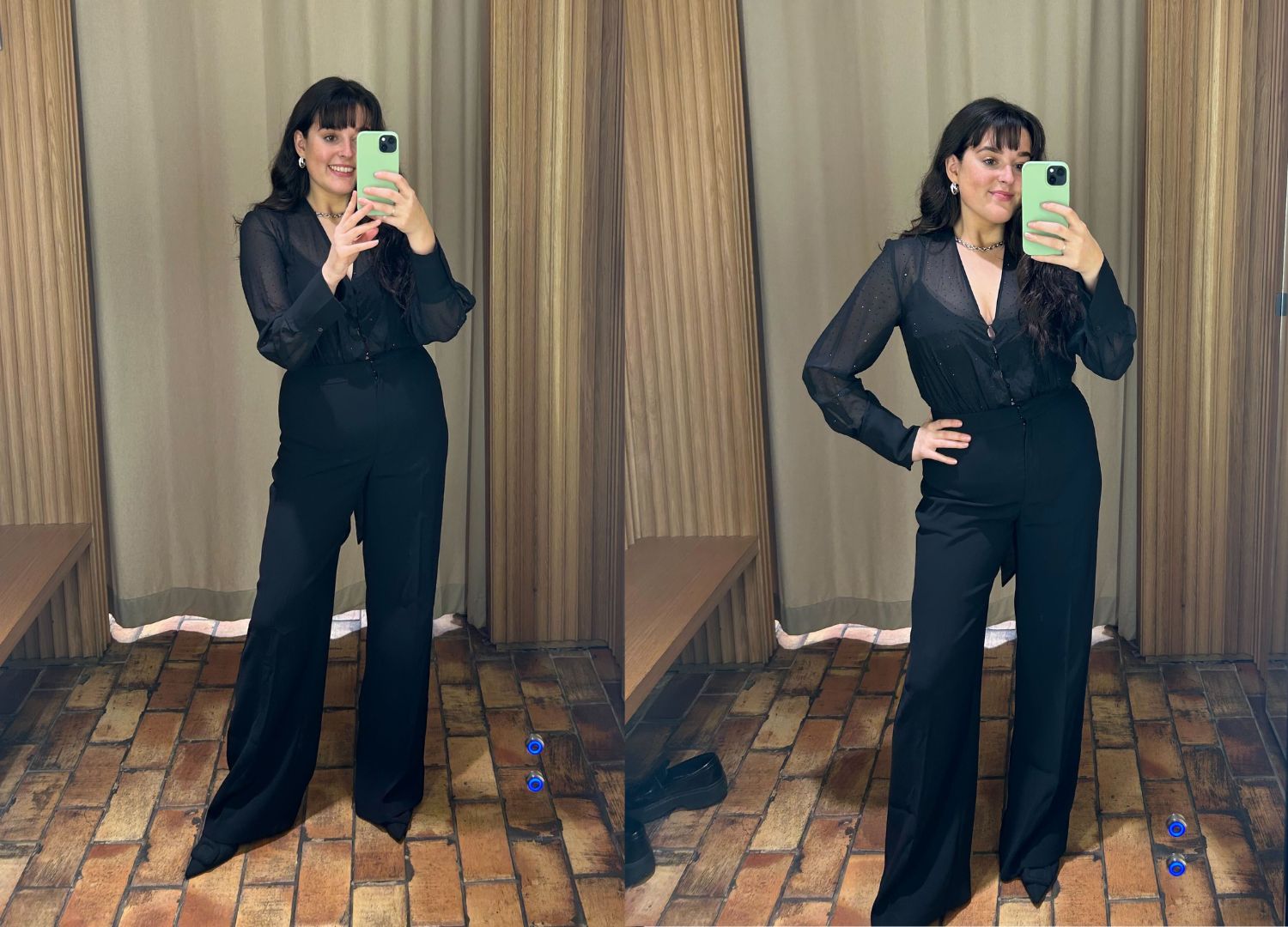 Image of wide leg jumpsuit