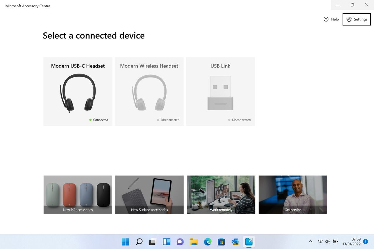 Microsoft Accessories Center