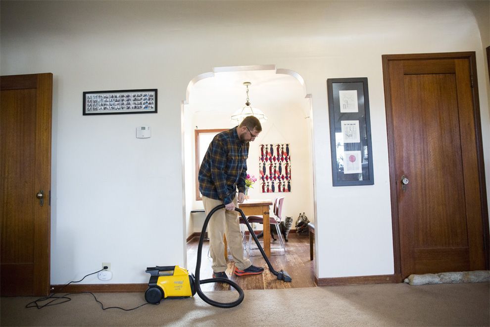 The Eureka Mighty Mite works on multiple surfaces, including hard floors, rugs and carpets.