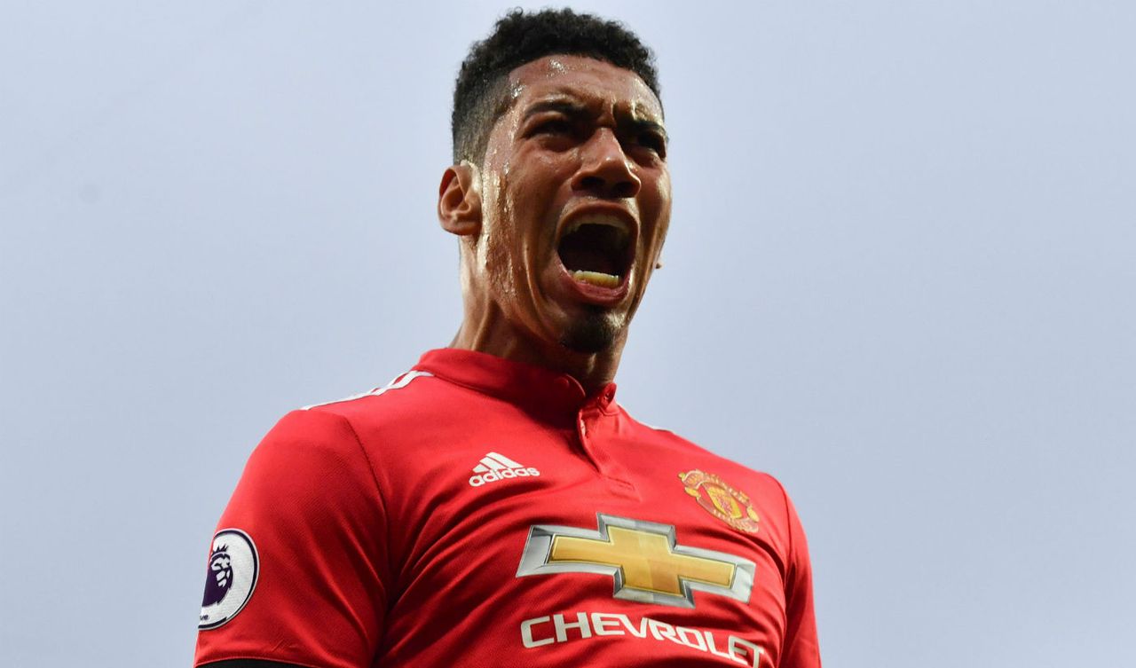 Chris Smalling Man City vs Man Utd Premier League