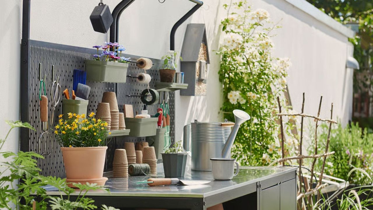 IKEA's 2-in-1 Outdoor Kitchen Makes the Perfect Potting Bench – From Summer Gardening to Al Fresco Hosting, it Can Do it All
