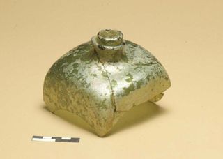 a pirate case bottle found at Barcadares