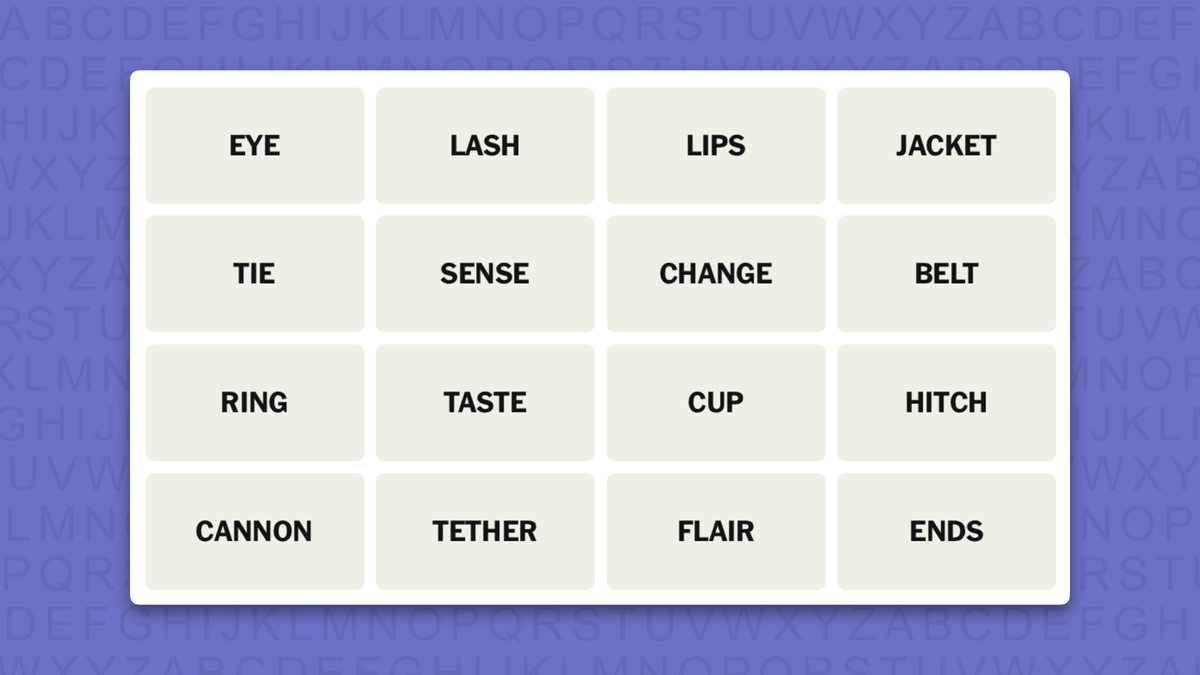 NYT Connections hints for game 1220 on a purple background