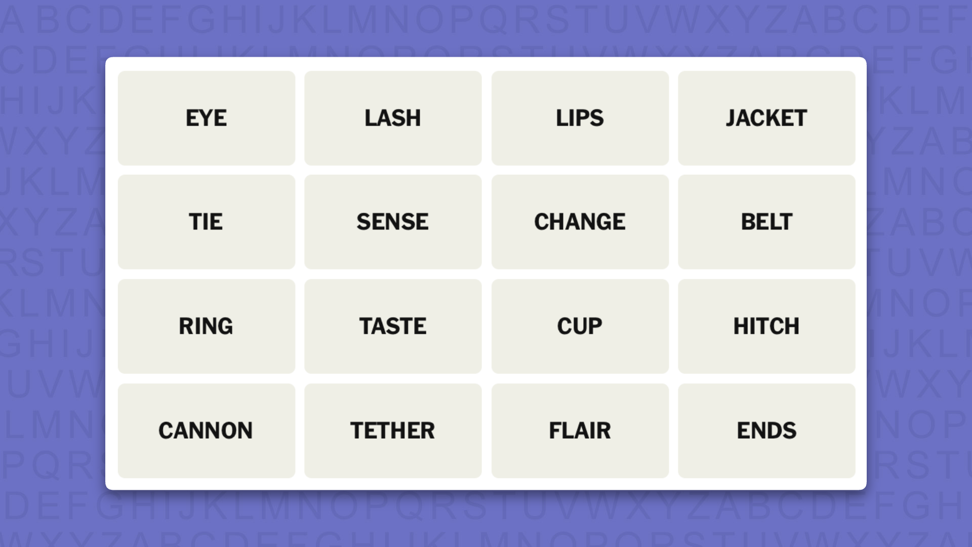 NYT Connections hints for game 1220 on a purple background