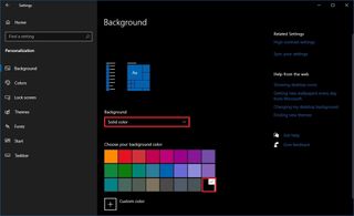 Windows 10 solid dark background