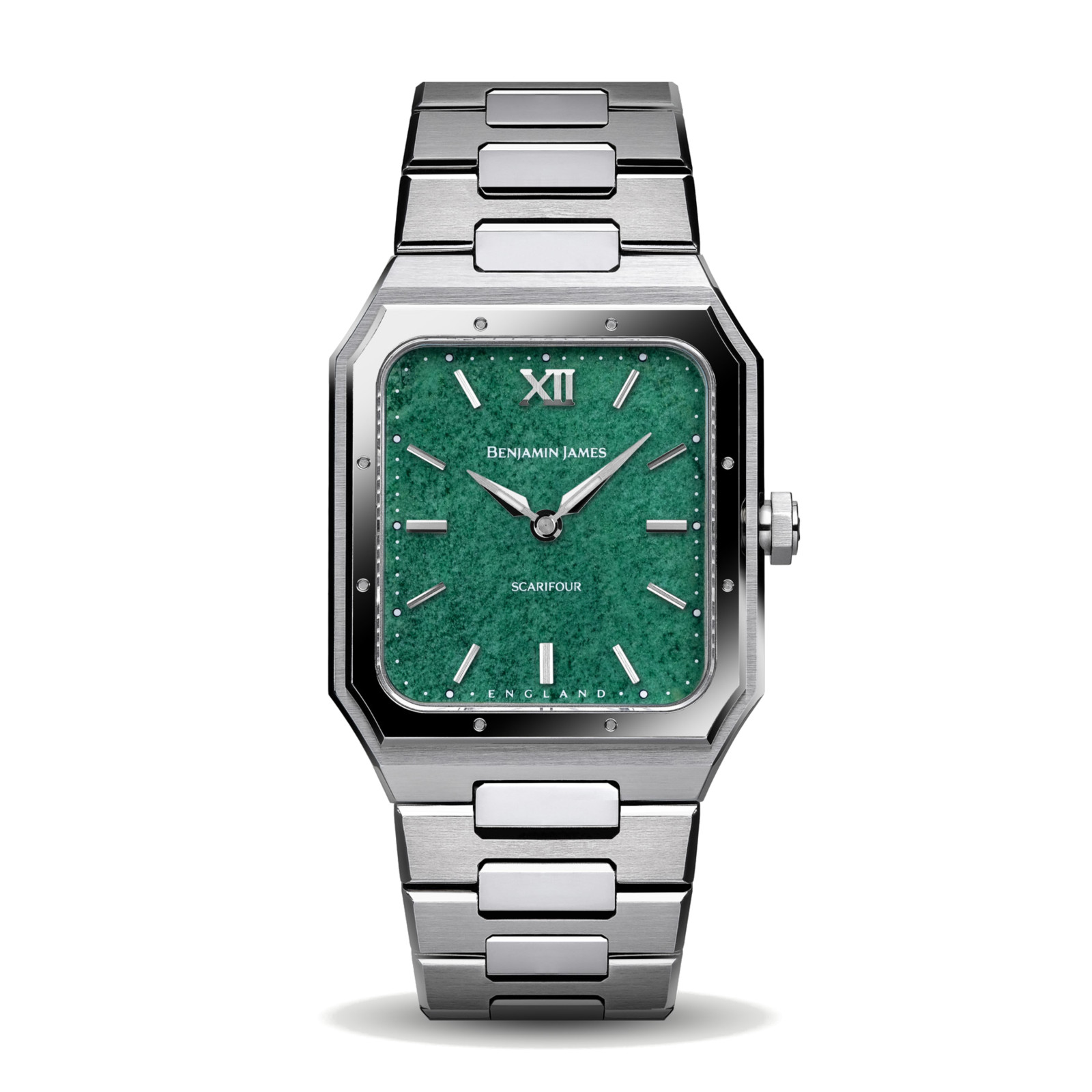 Benjamin James Watches in Jade from different angles