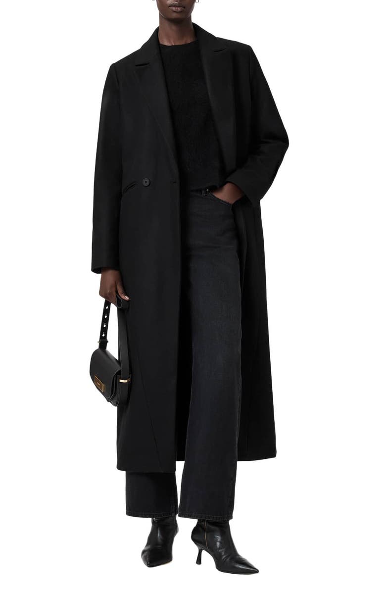 Nellie Double Breasted Wool Blend Coat