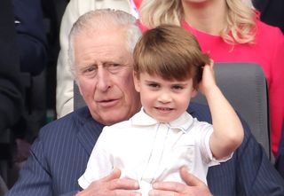Prince Louis sat on King Charles III knee at Queen's Platinum Jubilee