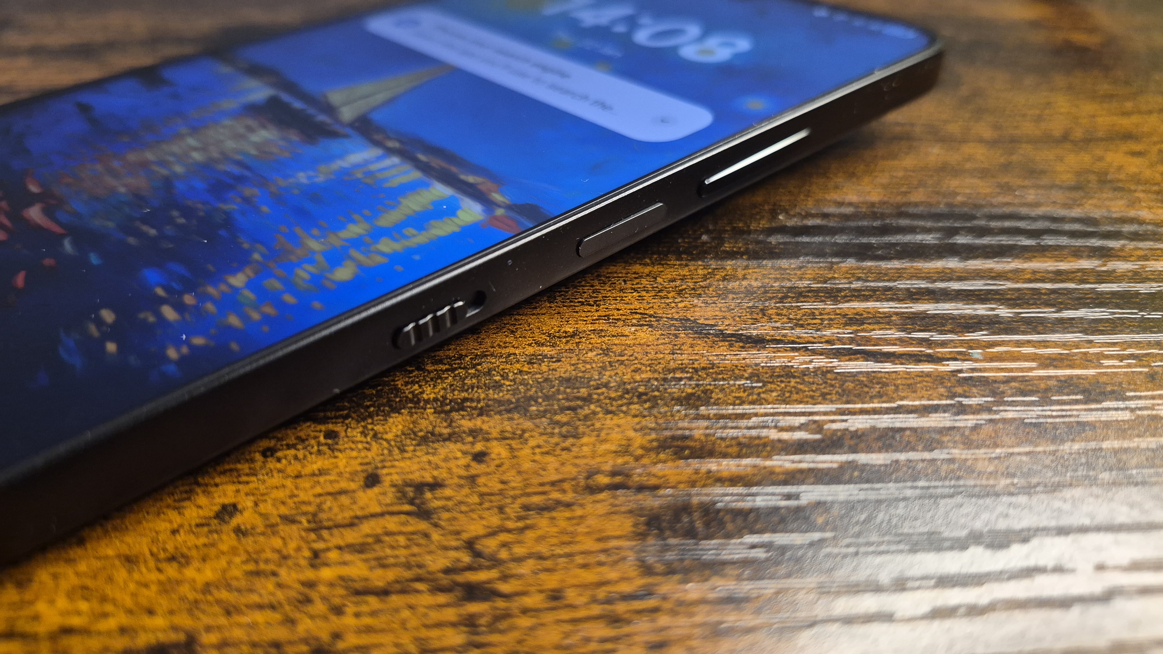 The TCL Nxtpaper 60 Ultra on a desk