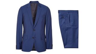 Paul Smith blue Soho slim-fit wool and mohair blend suit