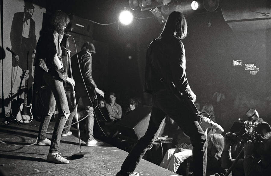 The Ramones perform at CBGB, New York, New York