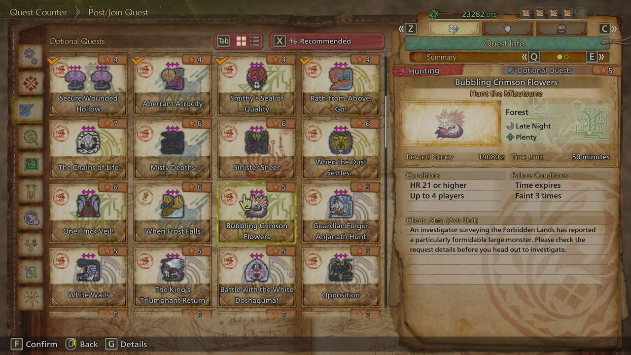 Monster Hunter Wilds Mizutsune quest