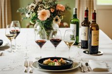 Sampling some of Ch&acirc;teau Malartic-Lagravi&egrave;re's grand cru wines