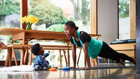 Person doing workout