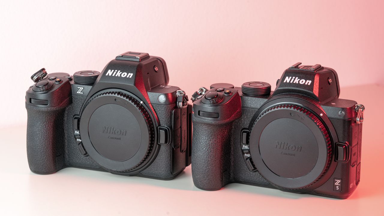 Nikon Z5 II next to the Nikon Z5
