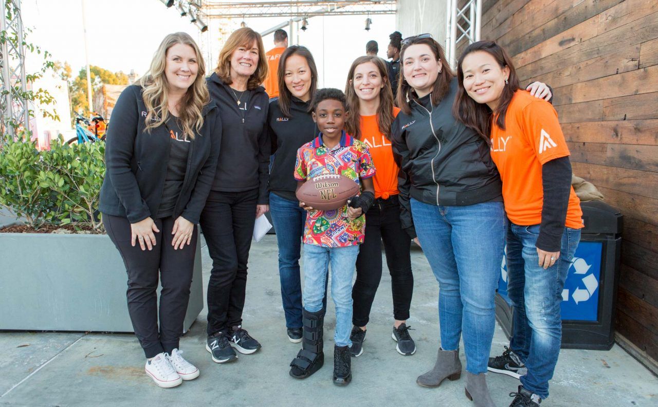 Rally Health employees took part in the bike build with the team and Melvin Gordon