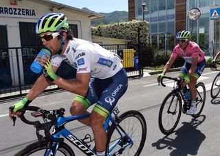 Michael Matthews and Simon Gerrans on stage two of the 2015 Giro d'Italia (Watson)