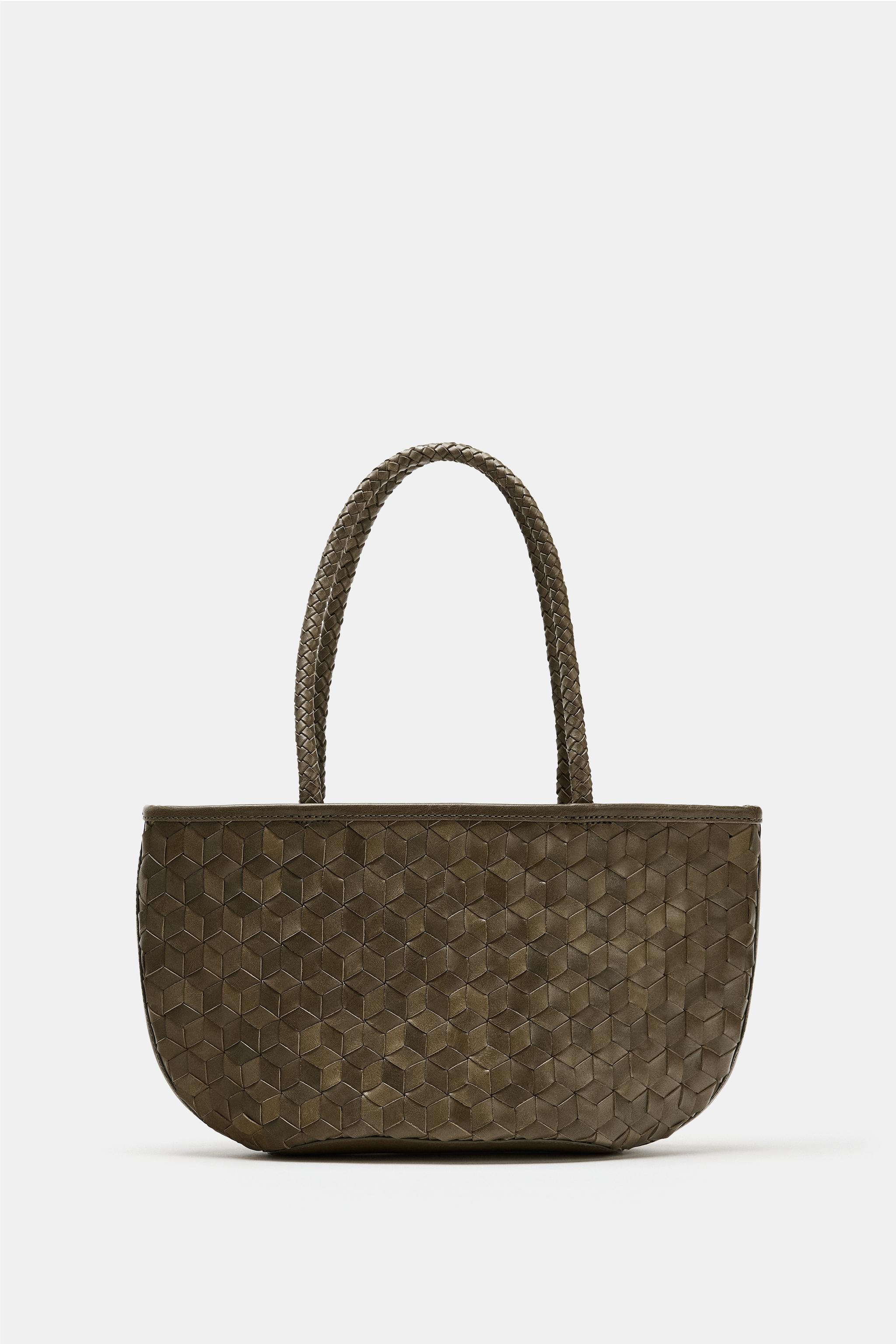 Braided Leather Shoulder Bag