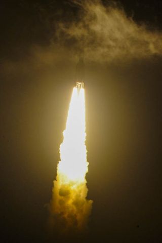 Ariane 5 Takes Off with ATV-4
