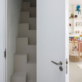 kids room directly leads to staircase