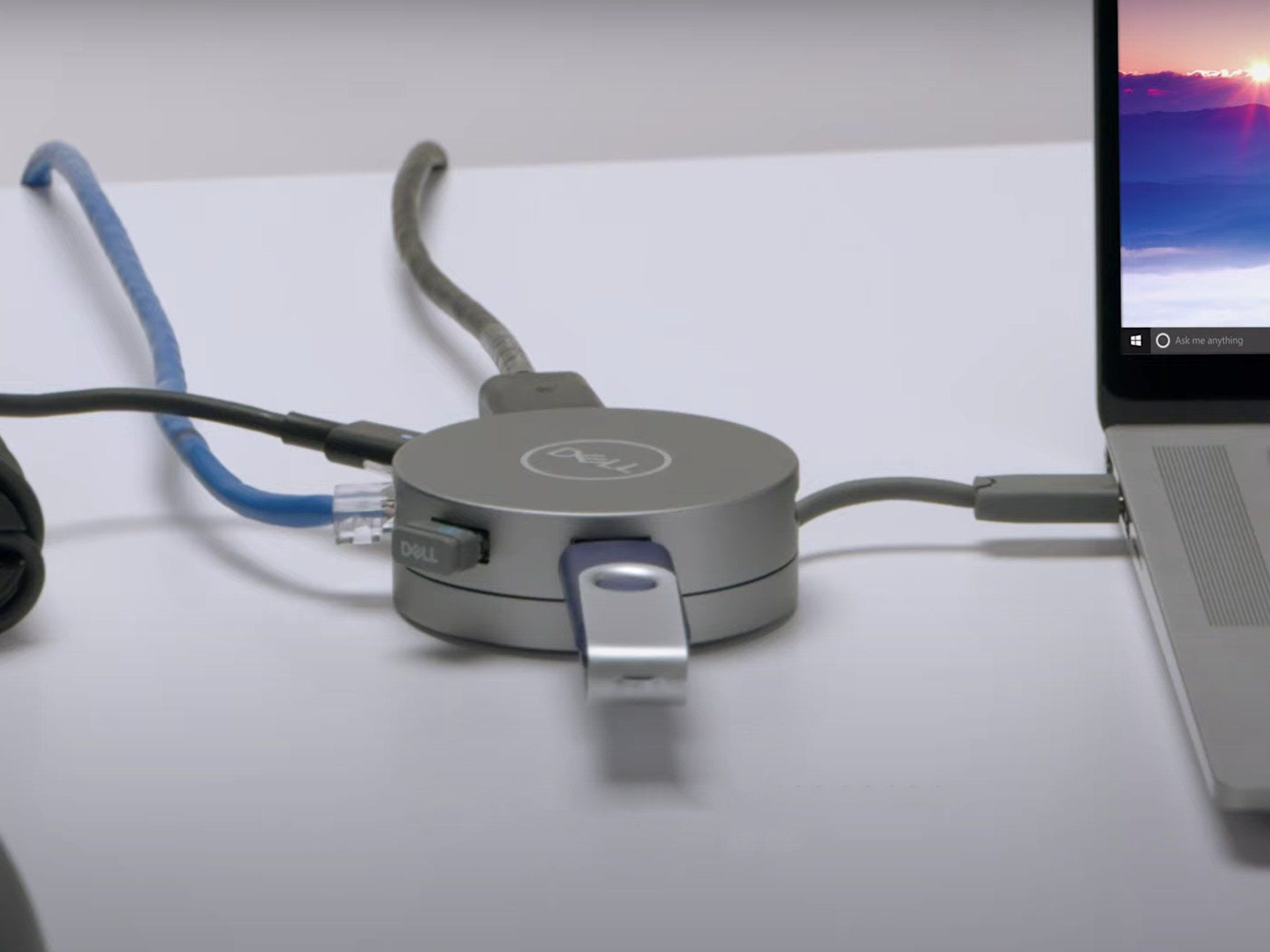 Dell's new USB-C adapter has plenty of ports and a retractable