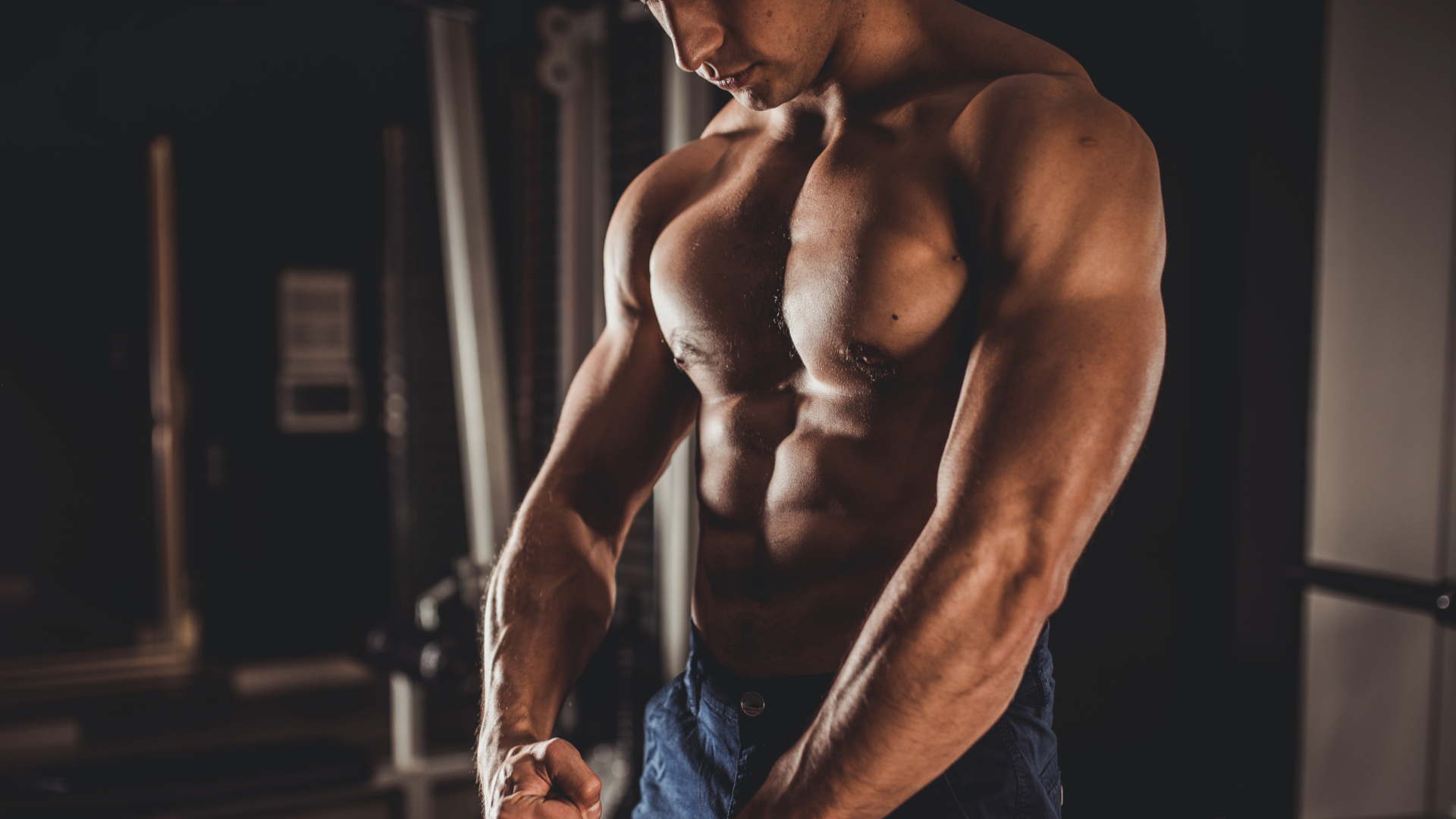 A man with a strong looking chest 
