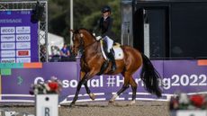 Mich&egrave;le George and Best Of 8 riding at the World Para Dressage Championships in Herning.