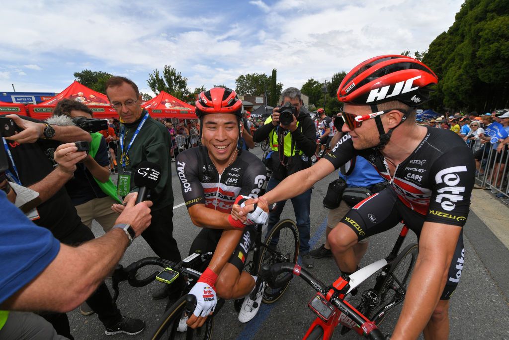 Caleb Ewan and Matthew Holmes