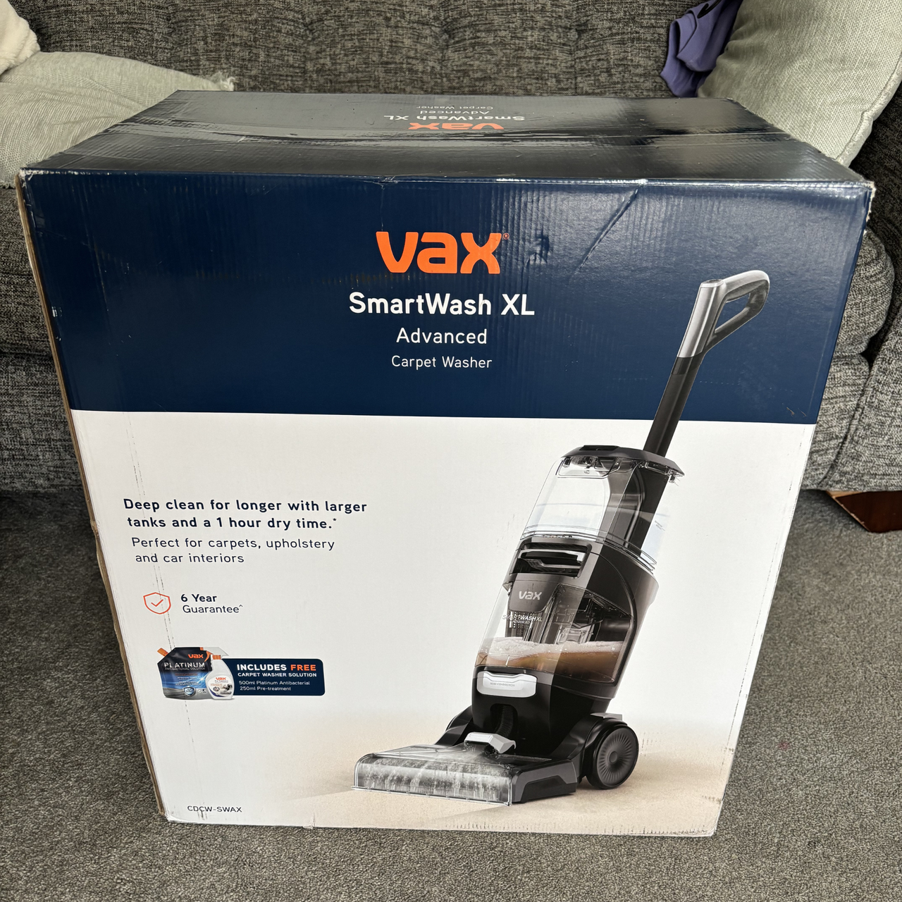 VAX Platinum SmartWash unboxing