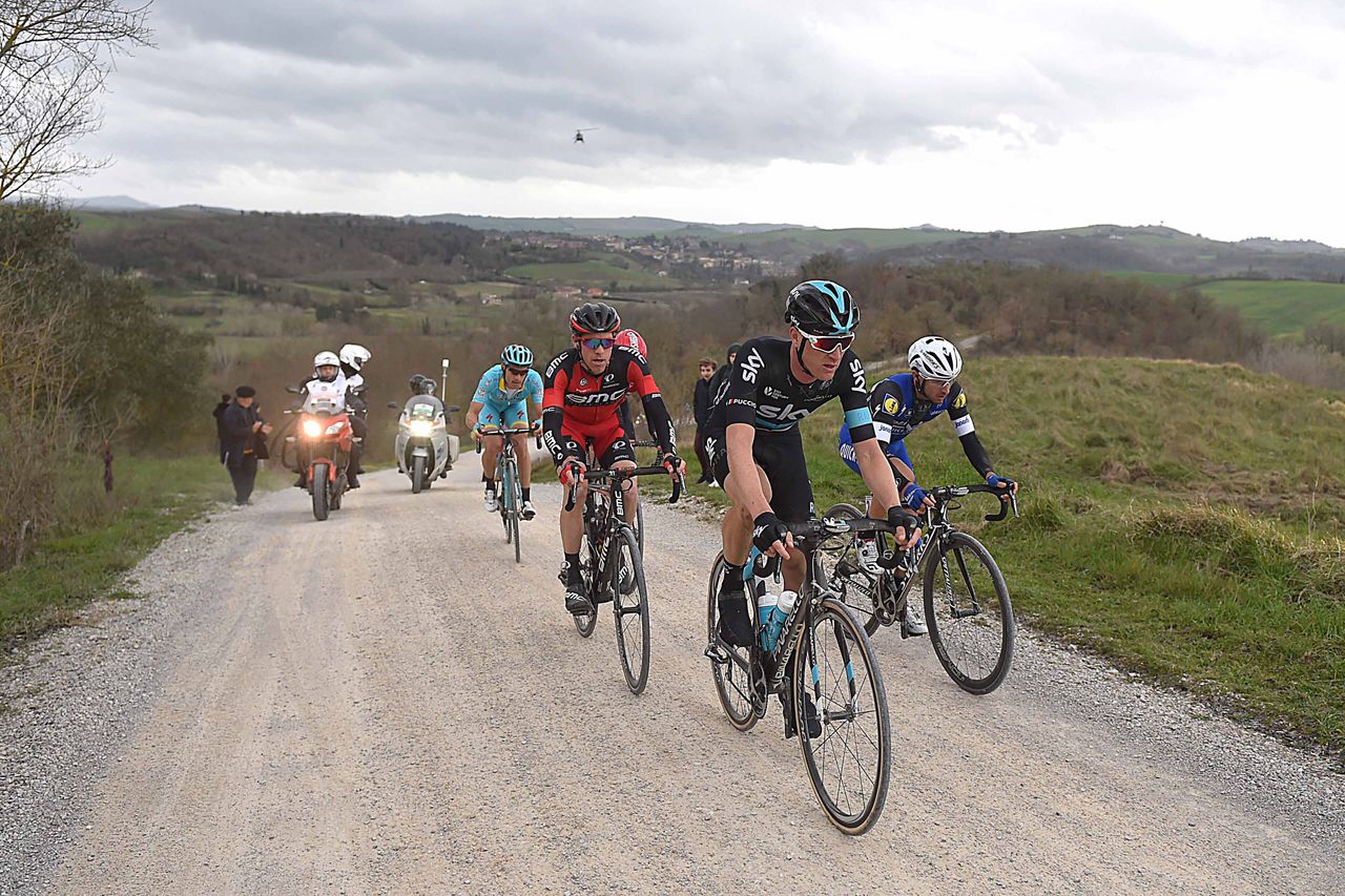 Salvatore Puccio leads the break