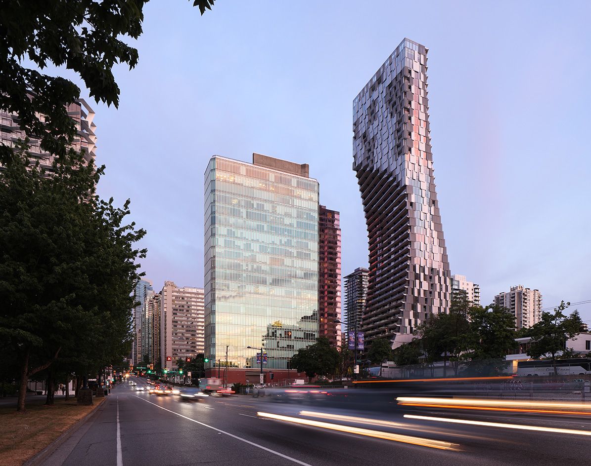 hero exterior in context of Alberni by Kengo Kuma