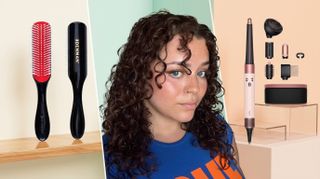 curly hair routine with products