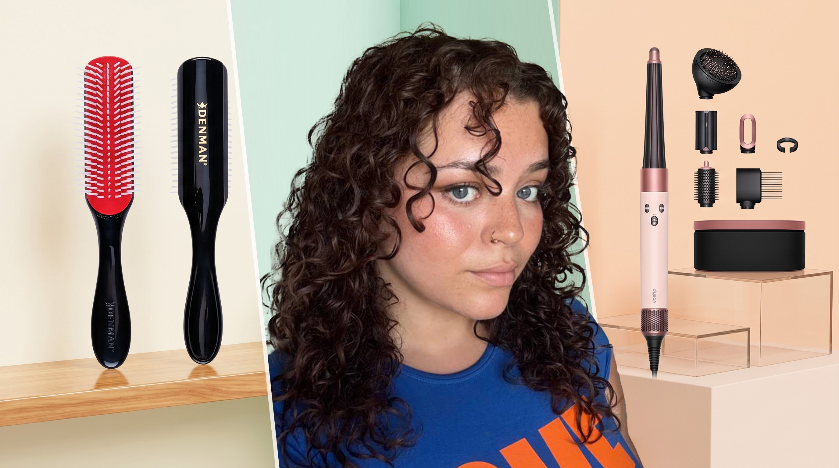curly hair routine with products