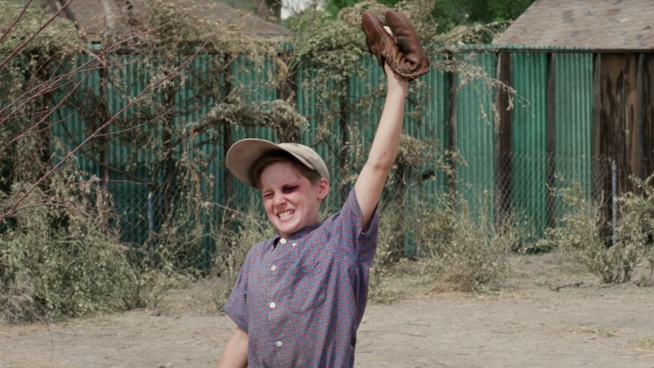 Scotty catching the ball in The Sandlot