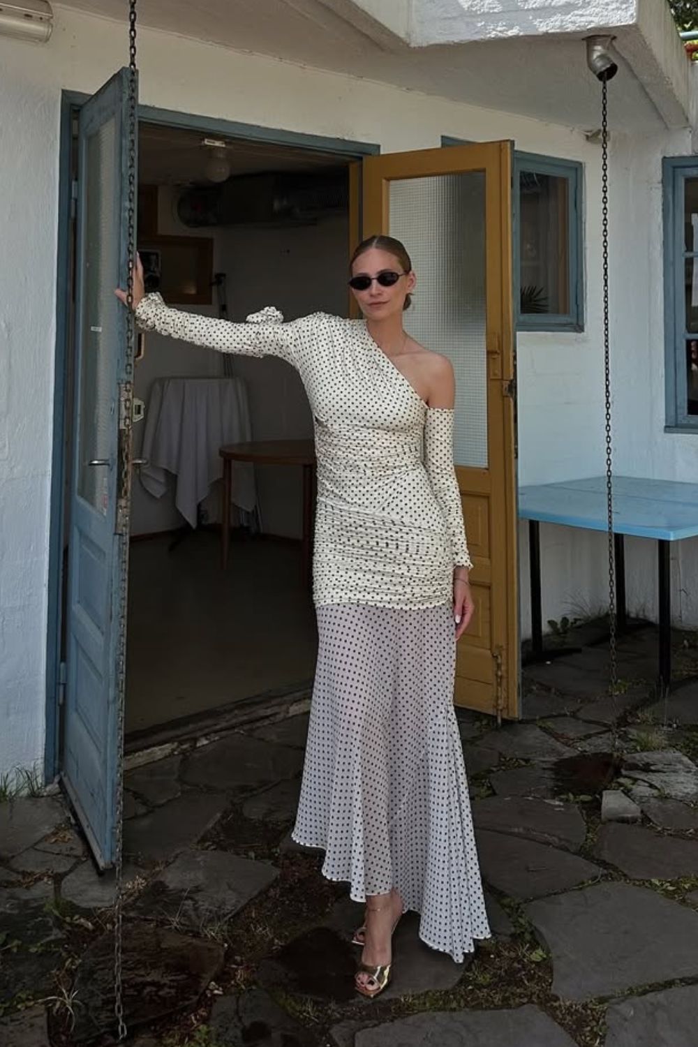 Polka dot dress @tineandreaa