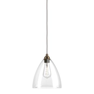 clear glass pendant light 