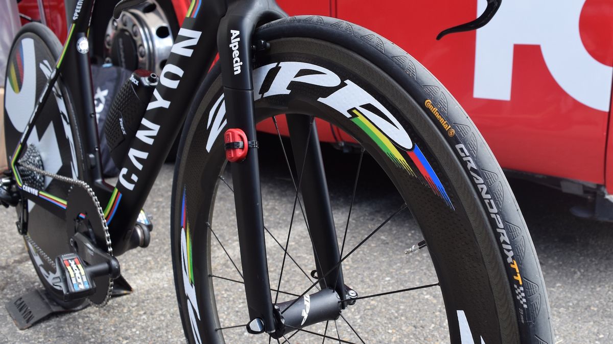 The German power house ran a Zipp 808 front wheel