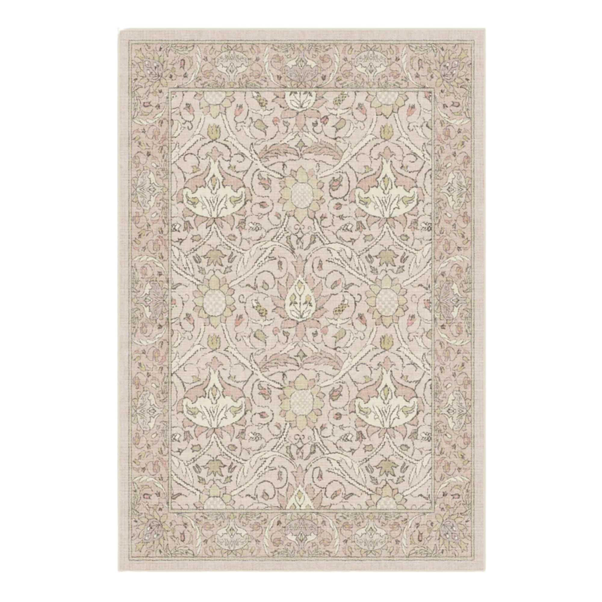Ruggable x Morris &amp;amp; Co., Montreal Soft Pink Rug