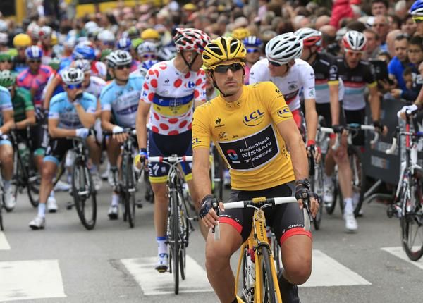 Fabian Cancellara (RadioShack-Nissan) at the start