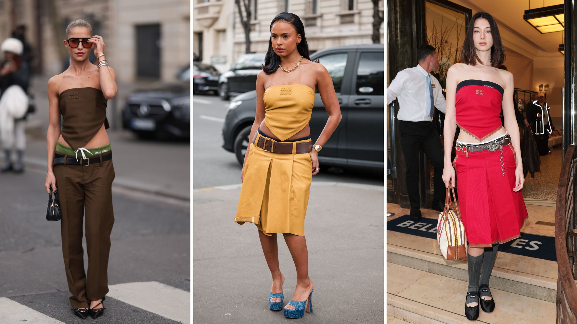 Miu Miu girls wearing scarf tops