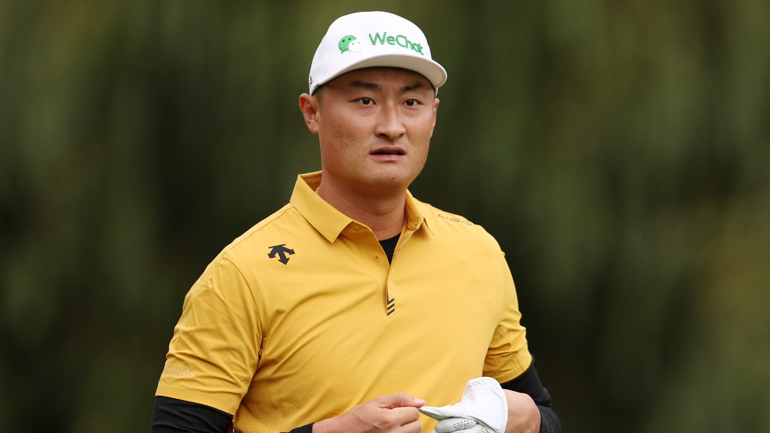 Haotong Li during the Betfred British Masters